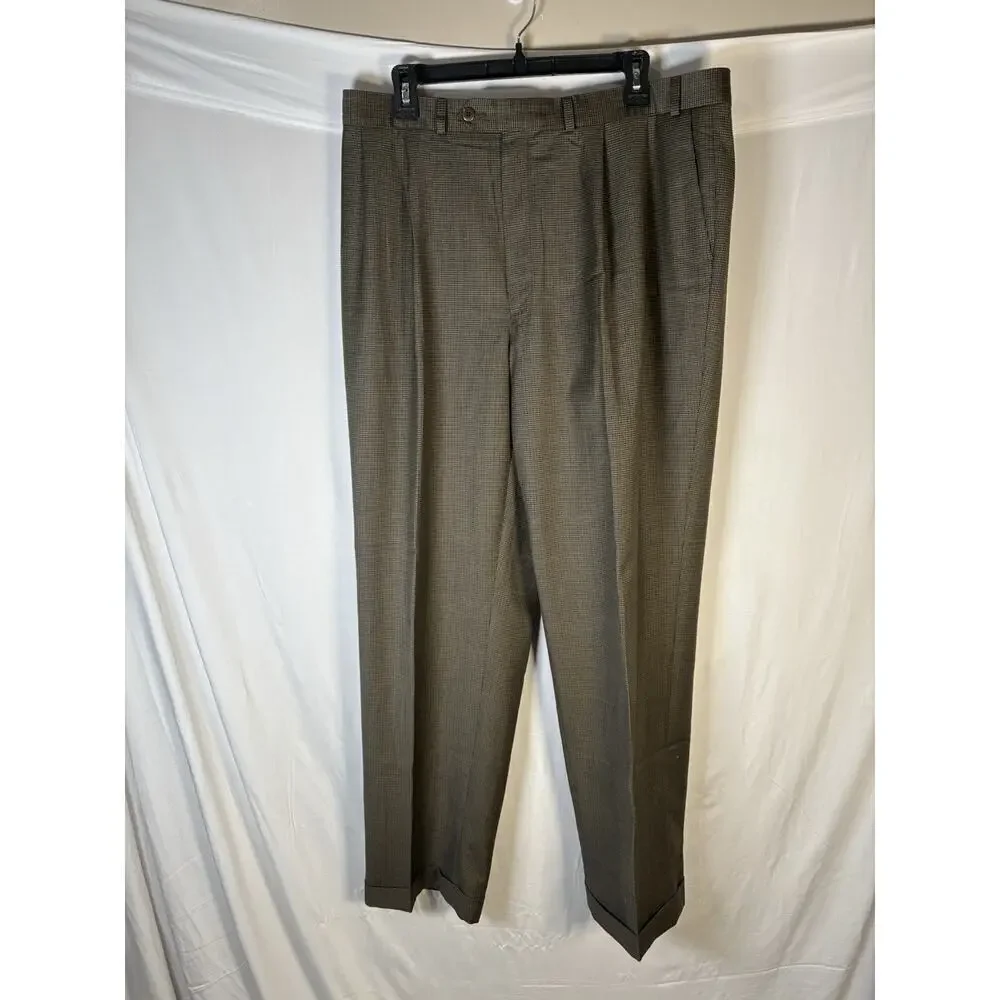 Polo University Ralph Lauren Super 120s Wool Cashmere Slacks 40x32 Ivy Classic